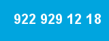 922 929 12 18